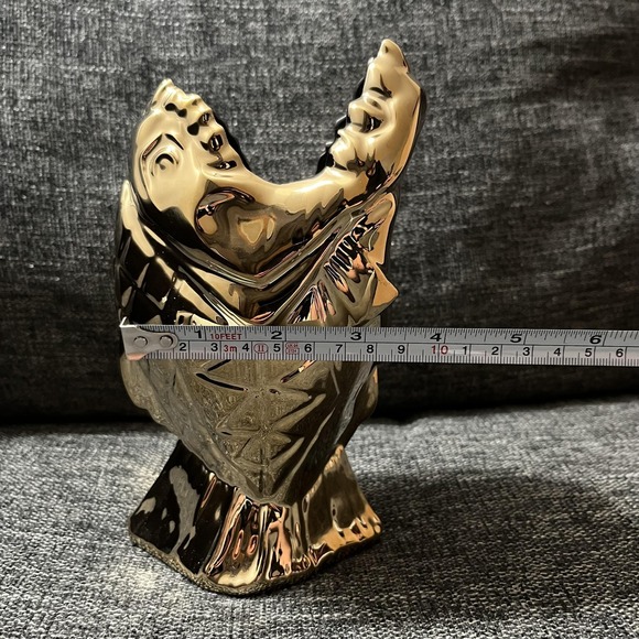 Trader Sam's Golden Piranha Mug Disney Tiki Bar Gold Fish Ceramic Limited Cup - Picture 9 of 12
